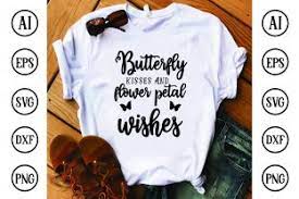 Download Butterfly Kisses And Flower Petal Svg Graphic By Bdb Graphics Creative Fabrica