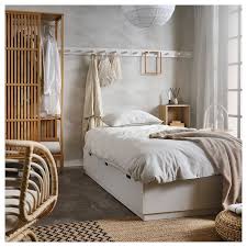 Nordli Bettgestell Mit Schubladen Weiss 90x200 Cm Ikea Deutschland Bettgestell Bett Lagerung Bett Dekor