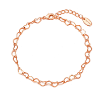 JINGYING 주얼리 제조업체의 OEM ODM 로즈 골드 도금 하트 링크 ...