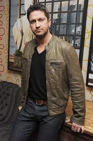 Aprilafterthoughts Gerard Butler Leather Jacket Most Handsome Men