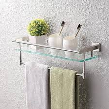 As they don't require any floor space and can be installed almost anywhere, our bathroom wall. Bathroom Shelf With Towel Bar You Ll Love In 2021 Visualhunt
