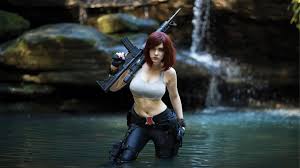 On a computer it is usually. 4554126 Women Weapon Girls With Guns Gun Wallpaper Mocah Hd Wallpapers