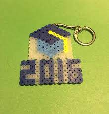 2018 Graduate Keychain Etsy Perler Beads Perler Beads Designs Perler Bead Art