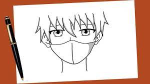 Image of anime pencil drawings free download best anime pencil. Anime Boy Drawing How To Draw Animes Boy Wearing Mask Easy Step By Step For Beginners Youtube