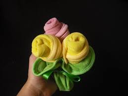Baby Washcloth Bouquet How To Make A Towel Paper Folding On Cut Out Keep