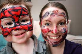 Let's start off with a classic pose. Homemade Face Paint Fun Day By Day Play