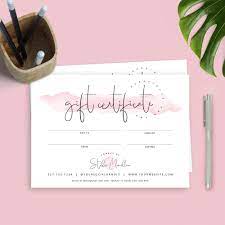 The time, cost, and redemption barriers that once made the gift card more of a hassle than it was worth are over. Elegant Gift Certificate Template Watercolor Gift Voucher Etsy Vouchers Template Gift Voucher Design Gift Certificate Template