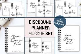 Discbound Tul Planner Mockup Open Notebook Mockup 1088 In 2020 Planner Discbound Planner Mockup Design