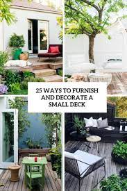 Great prices on small patio ideas diy. 25 Ways To Furnish And Decorate A Small Deck Digsdigs