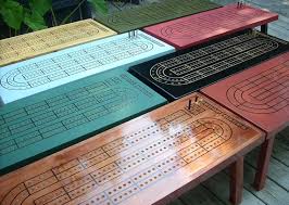 Cribbage coffee table 17 high x 22 wide x 48 long this beautiful trestle style cribbage coffee table is made from your choice of 2 thick solid oak or ash and measures approx. Handmade Cribbage Table A Unique Gift Idea For Cribbage Players Glitter N Spice