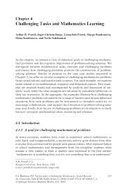 The bibliography offered hereafter is organized alphabetically and not, as in many past years, by specific topics or geographic areas. Pdf Challenging Tasks And Mathematics Learning