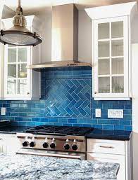 Ocean Inspired Tile Backsplash Blue Backsplash Kitchen Blue Tile Backsplash Blue Backsplash