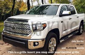 2018 2020 Toyota Tundra Chrome Grille Insert Grill Overlay Trim