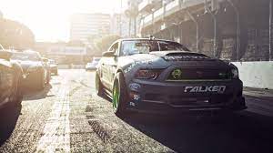 Formula D Ford Mustang Gittin Falken Monster Energy Drift Muscle Race Racing Wallpaper 1920x1080 83974 W Mustang Wallpaper Ford Mustang Wallpaper Mustang