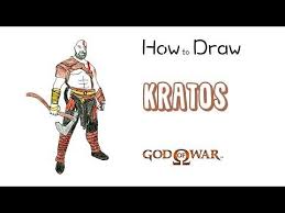 How To Draw Kratos From God Of War God Of War Drawings Draw