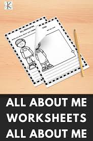 A few different versions of all about me worksheet for the first week of school! All About Me Worksheets Free Printable For Kindergarten