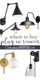 Where To Buy Plug In Wall Sconces Christina Maria Blog