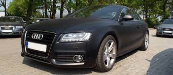 Bei der folierung empfehlen wir jeden audi kunden, den grill direkt in schwarz hochglanz lackieren zu lassen. Matt Schwarz Folierung Audi A5 Ots Oberflachentechnik