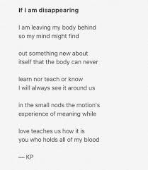 Kp If I Am Disappearing Meant To Be Mindfulness Teaching