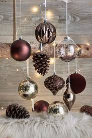 Next 12 Pack Luxury Baubles Bronze Christmas Tree Decorations Christmas Baubles Christmas Decorations