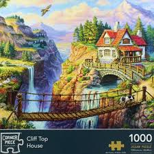 Younger kids might need a little help, but most. Cliff Top House 1000 Piece Jigsaw Puzzle The Works