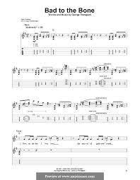 Bad To The Bone By G Thorogood Bad To The Bone Bad Music Instruments Guitar