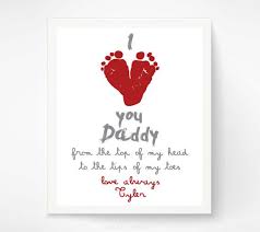 Still not sure where to start with your valentine's presents? Valentines Day Gift For New Dad From Baby S First Valentine Red Heart I Love You Art Print Your Child S Feet 8x10 Or 11x14 Unframed Baby Footprint Art Fathers Day Crafts Valentine
