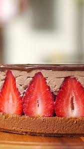 Chocolate Fraisier Recipe Tastemade Fraisier Recipe Chocolate Recipes Strawberry Cheesecake Muffins
