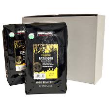 Kirkland Signature Organic Ethiopia Whole Bean Coffee 2 Lbs 2 Count