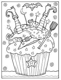 Color something creepy this halloween with free coloring pages for kids and adults! 5 Pages Halloween Cupcakes To Color Instant Download Digital Etsy In 2021 Halloween Coloring Book Halloween Coloring Sheets Free Halloween Coloring Pages