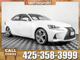 The sedan can be driven in automatic mode or in manual mode with the shift handle or the paddle shifters on the steering wheel to make the ride even. One Owner 2018 Lexus Is300 Awd For Sale In Lynnwood Wa Classiccarsbay Com