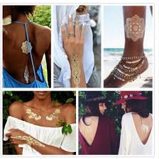 See henna tattoo stock video clips. Gold Silver White Black Henna 3d Metallic Temporary Flash Tattoo Jewelry Temporary Tattoos à¤¬ à¤¡ à¤Ÿ à¤Ÿ Astroyou International Kolkata Id 21862702162