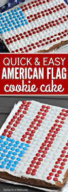American Flag Cookie Cake Recipe Easy 4th Of July Dessert Recipe Cookie Cake American Flag Cookies 4th Of July Desserts