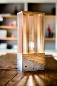 Wood And Concrete Table Lamp Table Lamps Wooden Lamps Design Concrete Table Lamp Wood Lamp Design