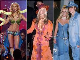 Britney spears shows us trends from the '90s that are making a comeback, including baggy jumpsuits, cropped jerseys, pleated skirts, and denim on denim. The 26 Most Daring Outfits Britney Spears Has Ever Worn