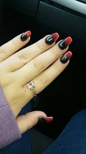 Black And Red Ombre Dip Nails Halloween Black And Red Ombre Acrylic Nails Coffin Ballet Red Nails Ombre Acrylic Nails Black Ombre Nails
