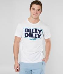 Brew City Dilly Dilly Bud Light T Shirt Men S T Shirts In White Buckle