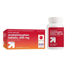 Amazon basic care extra strength pain relief, acetaminophen caplets, 500 mg, temporarily relieves minor aches and pains due to the common cold, headache, backache, minor pain of arthritis, toothache, muscular aches, premenstrual and menstrual cramps. Acetaminophen Pain Relief Coated Tablets Up Up Target