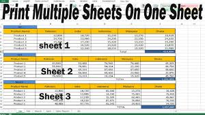 How To Print Multiple Sheets On One Sheet In Excel By Learning Center In In 2020 Learning Centers Excel Tutorials Excel