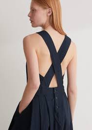 Poplin Cross Back Dress Toast Fashion Fashion Dresses Workwear Dress