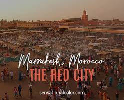 Did you scroll all this way to get facts about marokko? Red City Marrakesh Morocco Sensational Color