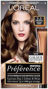 L'Oreal Paris Preference Hair Dye, Long Lasting, Luminous Permanent Hair  Colour, 5.3, Virginia, pack of 3 : Amazon.co.uk: Beauty