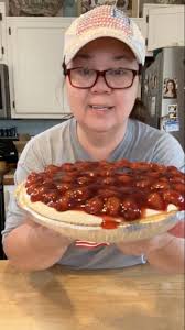 I made this pie when I was 14 in my home economics class! First pie I ever  made! It's a classic no-bake cherry cheesecake but you can use any pie  filling! Recipe: 1-8 oz block cream cheese, 1 can ...