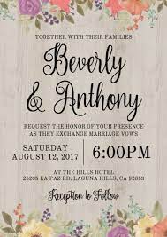 New Wedding Invitations Floral Template Free Printable 26 Ideas Electronic Wedding Invitations Wedding Invitation Templates Country Wedding Invitations