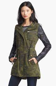 Bcbgeneration Camo Faux Leather Anorak Nordstrom Military Fashion Fashion Nordstrom