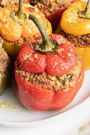Italian Vegan Stuffed Peppers Debra Klein Easy Plant Based Recipes