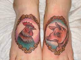 The traditional pig and rooster tattoo is the most common version of this tattoo that you will see. A Maritime Classic The Pig And Rooster Tattoo Tattoodo