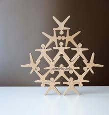 Wooden Stacking Balance Game Acrobats By Mielasiela In 2020 Wood Toys Wooden Toys Wooden