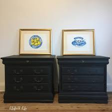 Stylish range of bedside tables available online at dunelm. Lilyfield Life Hand Painted Black Bedside Tables By Lilyfield Life