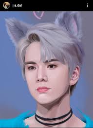 This Is Fan Art Of Younghoon From The Boyz By My Sister You All Should Follow Her Insta Jja Dal She Makes Oc Does A Lot Of The Boyz Kpop Fanart Fan